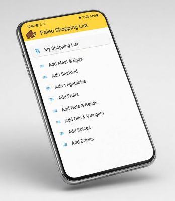 Paleo shopping list app
